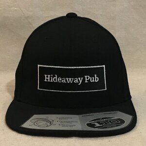 Flexfit ATC Ultimate 110 Tech Hat – Black – Hideaway Pub Logo – NWT